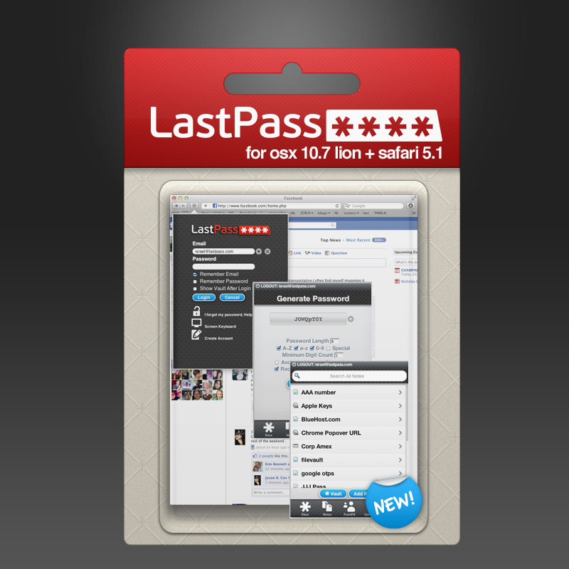 LastPass Gets a New Look for Mac Lion & Safari 5.1 Release