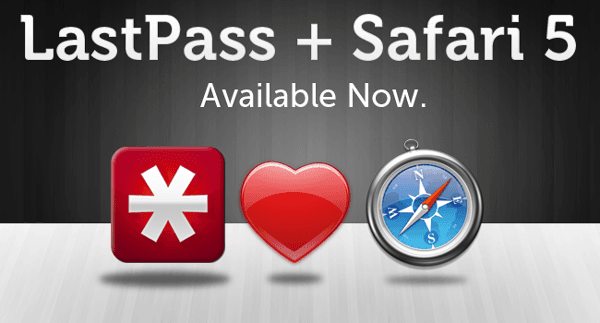 LastPass for Safari 5 on Mac OS X