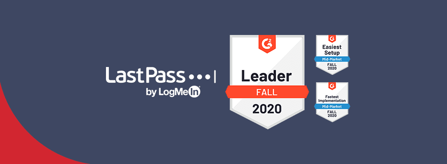 G2 Leader in Password Management, Single Sign-On (SSO), and Multi-Factor Authentication (MFA)