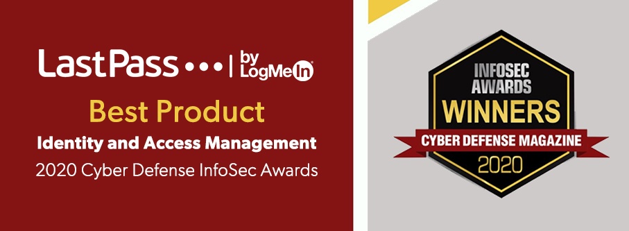 LastPass Identity Wins 2020 InfoSec Award